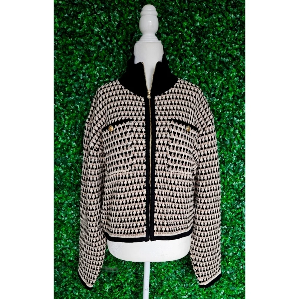 J.Crew Jacquard sweater-jacket